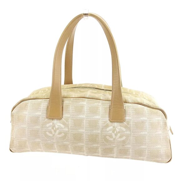 Chanel Handbag New travel line Beige Woman Authentic Used